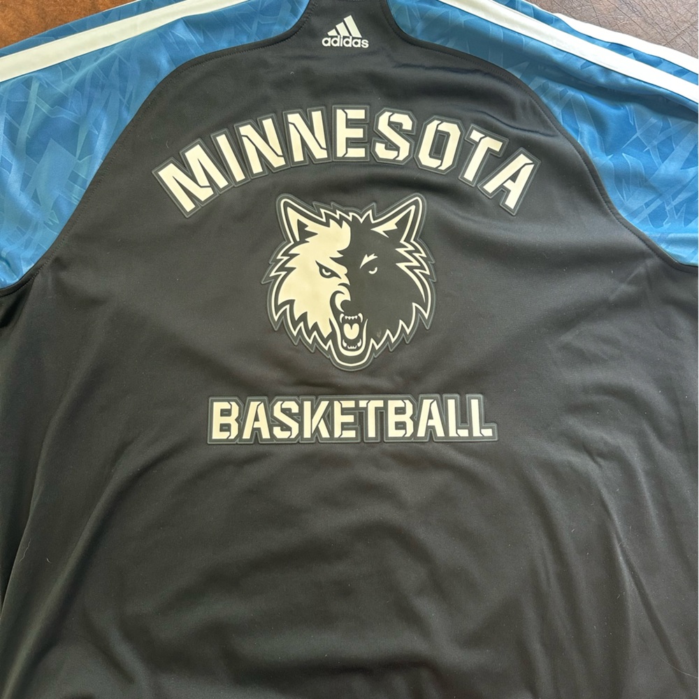 Minnesota Timberwolves Adidas On-Court Warm Up Jacket Size XL